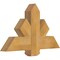 Ekena Millwork Kennewick Rough Sawn Timber Gable Bracket, Western Red Cedar, 36"W x 21"H x 4"D x 6"F, 14/12 Pitch GBW036X21X0406KEN00RWR - alternate 5